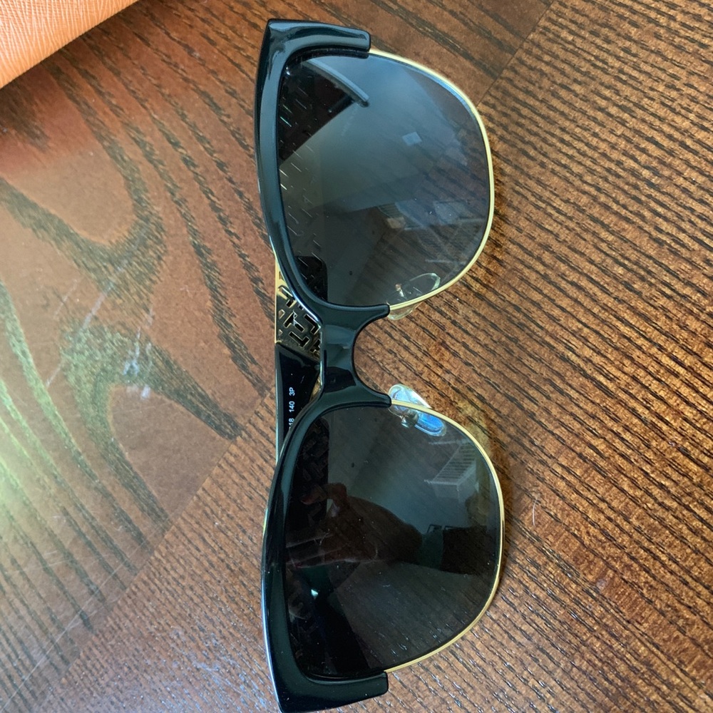 Tory Burch black sunglasses with gold detail
